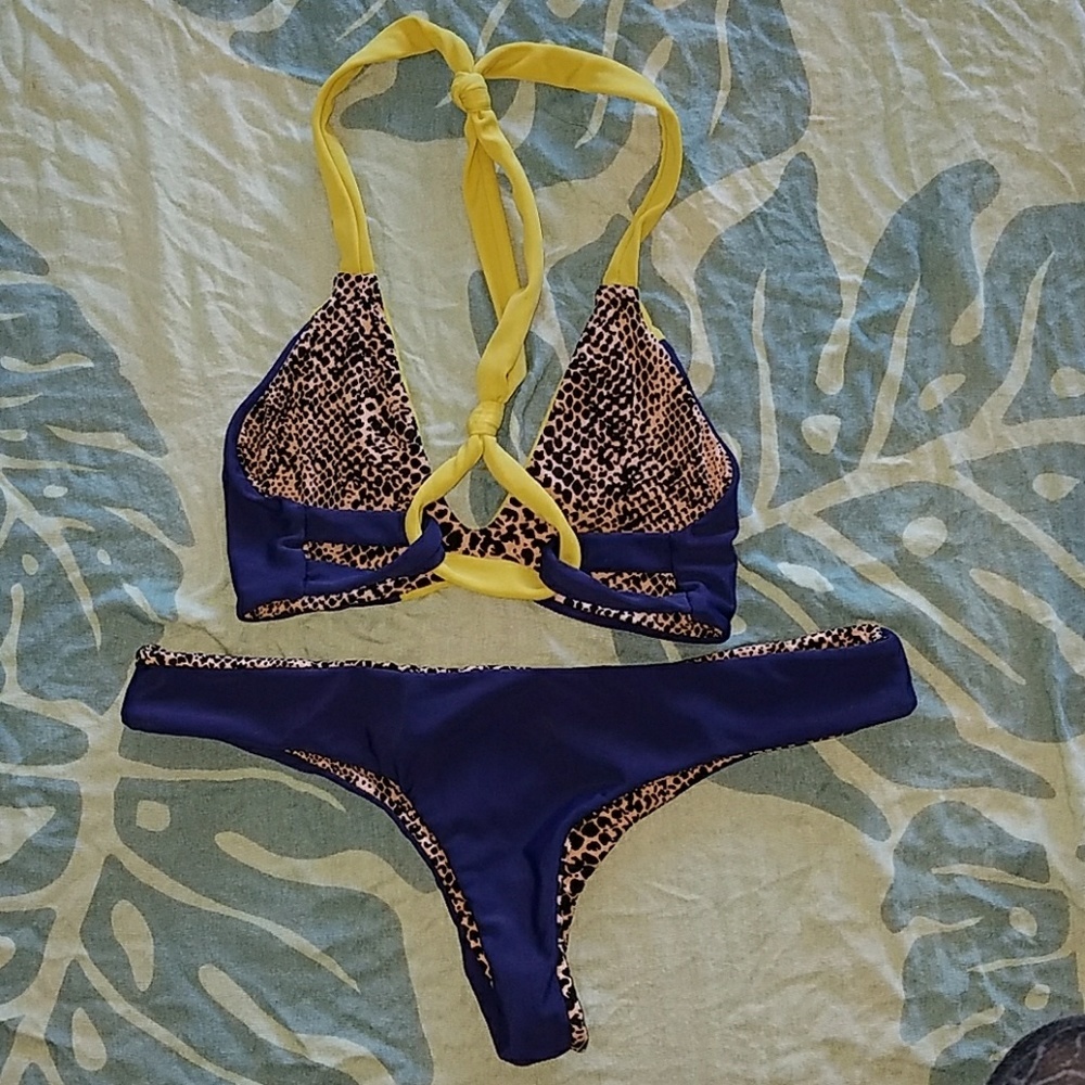 Acacia indigo lilikoi biarritz ho'okipa bikini set - Picture 2 of 8